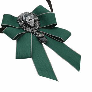 1168 Bow Ties Bowties with Stiff Ribbon Rhinestone Neck Bow Tie for Stage